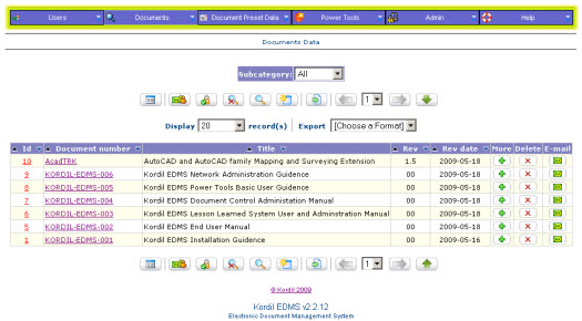Click to view Kordil EDMS Document Management System 2.2 screenshot